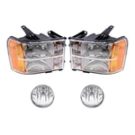 Pc Set Of Headlights &fog For 07-13 Sierra 1500 &07-14 2500/3500. Fixed Price $192.10.
