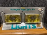 Nos Halogen Yellow Fog Lamps Chrome SAE-F-88 Rally Llights. Fixed Price $54.99.