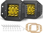 Flush Mount Led Pods, Niking Auto 2PCS 80W 5 Inch Yellow Amber. Fixed Price $56.99.