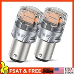 2X 1157 Led Amber Bright Brake Stop Tail Turn Signal Light Bulb 2057 2357 BAY15D. Fixed Price $11.69.