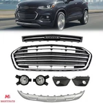 Fits Chevrolet Trax 2017-2020 Front Skid Plate Grille And Fog Lights Bezels Set. Fixed Price $95.89.
