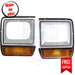 Headlight Door Set Of Left & Right For 1986-1990 Dodge D150, D250, D350 Base. Fixed Price $62.99.