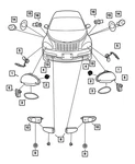 Genuine Mopar Fog Lamp Adapter Left 5288869AC. Fixed Price $12.90.