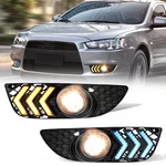 For Mitsubishi Lancer 2008-2013 Front Bumper Fog Light Drl Driving Lamps Kit. Fixed Price $81.16.