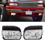 Clear Lens Fog Lights For 2003-2007 Chevy Silverado Avalanche Bumper Front Lamps. Fixed Price $42.38.