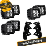 Rigid D-series Pro Led Lights W/ Fog Mount Kit 2017-2018 Ford F-150 Raptor. Fixed Price $985.66.