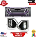 Fog Lights Lamp Led W/chrome Bezels For Gmc Sierra 1500 Denali 2019-2022. Fixed Price $86.10.