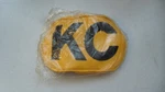 Nos Vintage Hilites Vinyl Yellow Light Cover Black Logo Road KC-53Y 02CD1. Fixed Price $54.99.