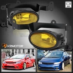 Fits 2006-2008 Honda Civic 2DR Coupe Yellow Bumper Fog Lights Lamp+switch+wiring. Fixed Price $38.38.