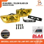 Yellow 2" Universal Car Fog Lamp Spot Light Glass Len Halogen H3 55W 12V DLA166. Fixed Price $45.00.