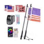 Uni-shine 2PCS 3FT Led Whip With Spring Base Spiral Rgb Chasing Lights.... Fixed Price $82.70.