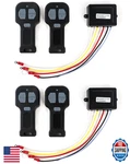 Qwork 12V-24V Car Wireless Remote Control 4-PACK For 9000LB Winches. Fixed Price $36.01.
