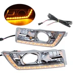 Led Daytime Running Lights Drl Fog Lamp W/turn Signal For Cadillac Srx 2012-17. Fixed Price $77.76.