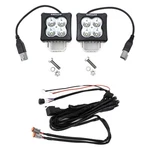 Zroadz G2 Series 3" 2X20W Square Flood Beam Led Lights, Wiring Harness. Fixed Price $185.79.