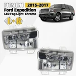2015 2016 2017 Ford Expedition Led Fog Light Chrome Right + Left Pair. Fixed Price $210.19.