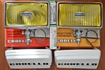 Nos 1970S Carello PF435 & PA444 160MM Yellow Fog Driving Lights Italy. Fixed Price $525.00.