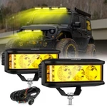 Auxbeam 5" 68W Amber Led Work Light Bar Spot Pods Driving Offroad Truck Fog Lamp. Fixed Price $67.99.