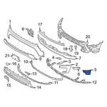 Ford Expedition 22-24 Front Right Outer Bumper Cover Spacer Panel. Fixed Price $53.11.