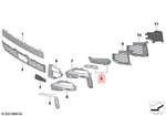Genuine Bmw X5 G05 25DX 30DX 30IX 40DX 40I Cover Fog Lamp Left 51115A08871. Fixed Price $50.51.