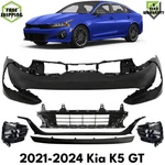 Front Bumper Cover Primed Plastic & Fog Lights Kit For 2021-2024 Kia K5 Gt. Fixed Price $2200.00.
