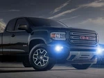 White Halo Fog Lamps Driving Light Kit For 2015-2020 Gmc Canyon & Chevy Colorado. Fixed Price $121.21.