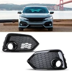 Pair For 2017-2019 Honda Civic Type Si Sedan Fog Lights Trim Bezel Cover Set. Fixed Price $37.99.