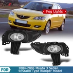 Pair Fog Lights For 2004 2005 2006 Mazda 3 Sedan Driving Bumper Lamps W/wiring. Fixed Price $48.99.