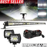 40" 2400W Led Slim Light Bar Combo Spot Flood Truck 4WD Suv OFFROAD+4"PODS Kit. Fixed Price $51.20.