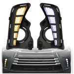 Hecasa Led Daytime Running Light Fog Lamp Compatible With 2017-2019 Toyota Highl. Fixed Price $62.04.