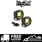 Vision X Round CG2 Sae Led Light Cannon Kit Pair Yellow 4320 Lumens 40W 3.33A. Fixed Price $530.00.