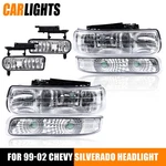 Fit For 1999-2002 Chevy Silverado 2000-2006 Tahoe Suburban Headlights Fog. Fixed Price $80.70.