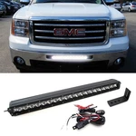 100W 20" Led Light Bar W/ Lower Bumper Bracket, Wiring For Gmc 1500, 2500/3500HD. Fixed Price $115.09.
