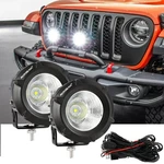 Auxbeam 3.5" Led Pods Work Bar Spot Driving Lights For Jeep Wrangler Jk Tj. Fixed Price $59.99.