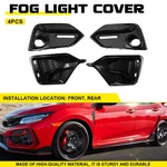 For Honda 2016-21 Civic Type FK8 Front &rear Bumper Fog Light Garnish Cover 4*. Fixed Price $91.19.