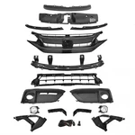 15PC For Civic 2019-2021 Front Upper Lower Grill Mesh Fog Lamp Bumper Brackets. Fixed Price $119.89.