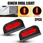 Auxito 6INCH Red Oval Light W/ Mounting Bracket 2PCS Waterproof Trailer. Fixed Price $29.99.