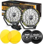 Auxbeam 9" Led Auxiliary Driving Lights Pods Work BAR+4PCS Covers Shield. Fixed Price $239.99.