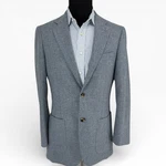 Suitsupply Havana Blazer 38L Blue Wool Solbiati Italian Fabric Slim Cut Jacket. Fixed Price $145.00.
