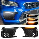 Sequential/switchback Led Drl Fog Light Bezels For 2018-21 Subaru Wrx Sti Lh+rh. Fixed Price $54.99.