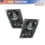 Pair Fit For Volvo Vnl Vnm 2003-2017 Auxiliary Driving With Fog Lamp Truck Black. Fixed Price $75.04.