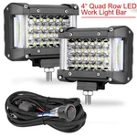 2X 4" 440W Led Bar Spot Flood Pods Lights Off-road Tractor 4WD 12V+ Wiring. Fixed Price $39.59.