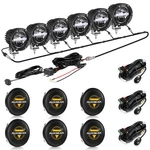 Auxbeam 6X 4 Inch Led Cube Lights Spot Driving Fog Amber Drl +black Cover. Fixed Price $392.99.