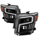 For Nissan Titan 17-20 Headlights Driver & Passenger Side Black Led Tube. Fixed Price $428.66.