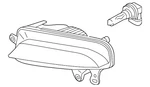 Genuine Audi Fog Lamp Assembly 8T0-941-700-N. Fixed Price $143.83.