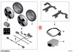 Genuine Mini Cooper Jcw Retrofit Kit Additional Headlight Led Black 63122288982. Fixed Price $669.52.