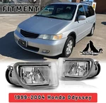 For 1999-2004 Honda Odyssey Fog Lights Pair Clear Bumper Lamps Wiring Switch Kit. Fixed Price $52.99.