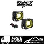 Vision X Square CG2 Sae Led Light Cannon Kit Pair Yellow 4320 Lumen 40W 3.33A. Fixed Price $530.00.