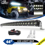 44" Curved 900W Led Light Bar Spot Flood Beam Jeep Offroad Truck Suv Wire Kit. Fixed Price $118.99.