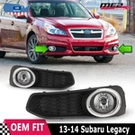 2013-2014 Fog Lights For Subaru Legacy W/bezel+wiring+switch Kit Clear Lens Pair. Fixed Price $60.99.