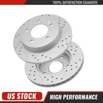 For 2006-2011 Honda Civic 2011-15 Cr-z Acura Rsx Front Drilled Brake Disc Rotors. Fixed Price $51.05.